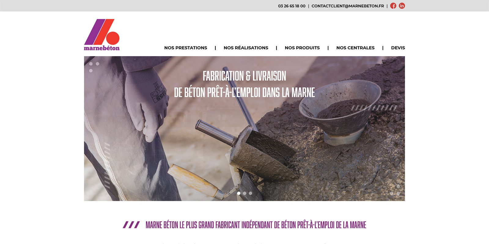 Marne Beton - WordPress & Themosis